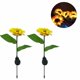 thumbnail image 1 of Lámpara solar LED de girasol para exteriores, jardín, villa, patio, césped y toma de tierra., 1 of 5