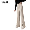 thumbnail image 2 of Pantalones Palazzo largos de pierna ancha e informales de cintura alta para mujer, pantalones de vestir de trabajo cómodos, 2 of 6