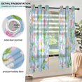 thumbnail image 3 of Yayeee Window Curtains Set of 2 for Living Room Light Filtering 63"x52", Blue Floral, 3 of 7