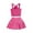 Hot Pink, variant on AherBiu Baby Toddler Girls Clothes 2 Piece Cute Summer Outfits off Shoulder Tank Tops with Short Skirt Set