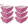 thumbnail image 2 of Italia Gifts & Frames 01223 10.8 in. Paper Basket with Dot, Magenta - Pack of 6, 2 of 2