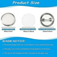 thumbnail image 4 of 600 Pcs Blank Button Making Supplies 25mm/1inch Back Button Pin Making Kit Metal Badge Parts For Bu, 4 of 5