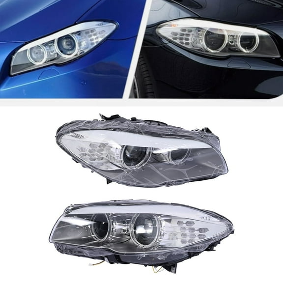 Pair Xenon Front Headlight Fits BMW 5 SERIES F18 F10 550i 535i 528i M5 2011 2012 2013 Left Right Headlamp 63117203243 63117203244