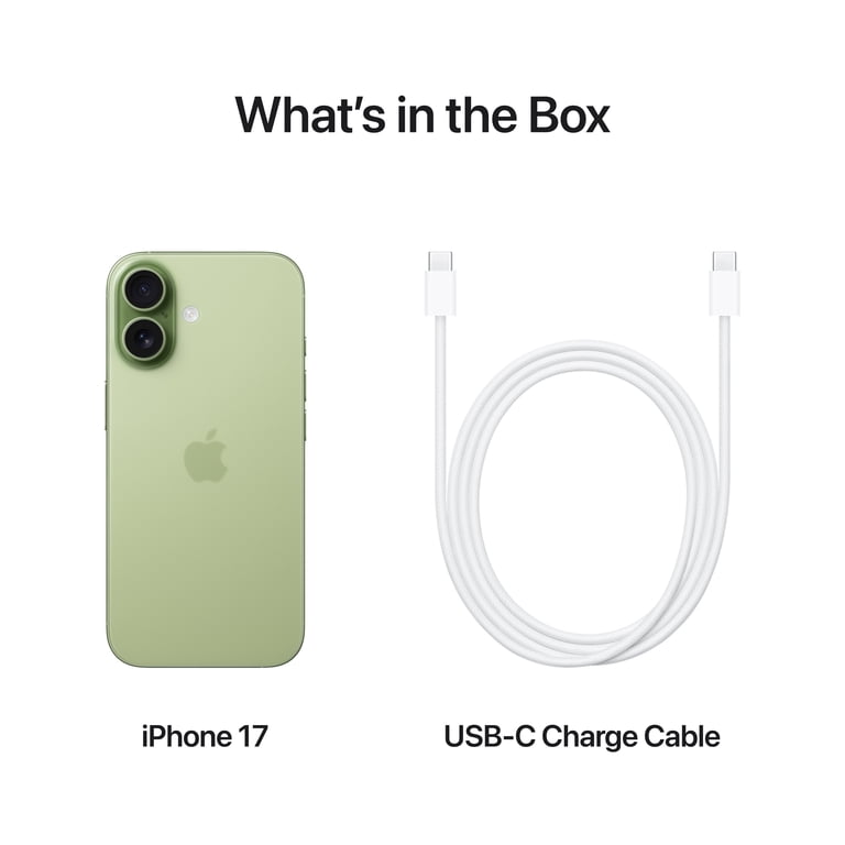 Straight Talk Apple iPhone 17, 5G, 512GB, Sage - Prepaid