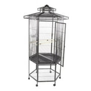 A&E Cage HEX2727 Black 27 x 30 x 69 in. Diameter Hexagon Cage, Black