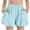 #004-Light Blue, variant on AUNVITO Girls 3-12 Years Solid Color Elastic Waist Tiered Ruffle Bubble Skirt