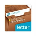 thumbnail image 2 of Pendaflex R117ALHD Heavy-Duty Expanding File, 21 Pockets, 1/3 Tab, Letter, Brown, 2 of 3
