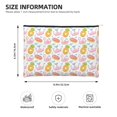 thumbnail image 3 of Kdxio Flamingo And Pineapple Makeup Bag Toiletry Bag Canvas Makeup Bags Zipper Cosmetic Pouch Travel Cosmetic Pouch for Women Gifts, 3 of 7
