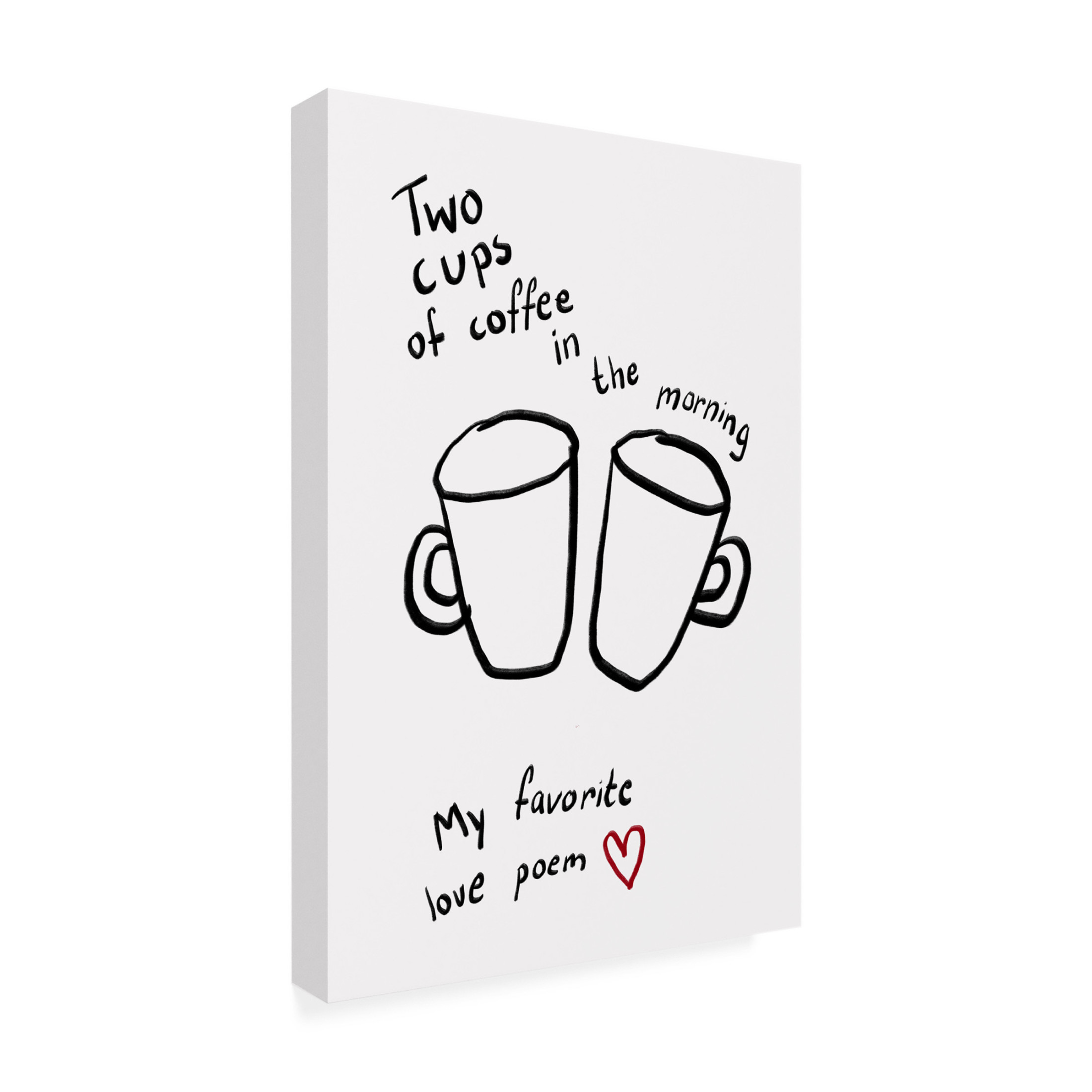 Trademark Fine Art Athene Fritsch Two Cups Canvas Wall Art