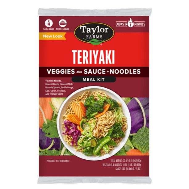 Taylor Farms Teriyaki Vegetable Meal Kit With Noodles 23oz Walmart Com
