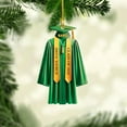 thumbnail image 4 of Graduation Ornament, Graduation Ornaments Class of 2023, Graduation Cap and Scroll Xmas Gift, Graduation Christmas Xmas Tree Ornaments, Gifts for Graduate, School Ornaments (DGRA1) - 3323 (Yellow), 4 of 7