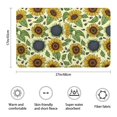 thumbnail image 3 of Yellow Sunflower Seed Leaf Pattern Bathroom Rugs Mat,Non Slip Microfiber Bathroom Rug,Rubber Backing,Soft Bathroom Mats for Bathroom Floor,Tub and Shower,17x27in(43x68cm), 3 of 5
