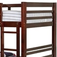 thumbnail image 4 of Transitional Twin Over Twin Bed with Attached Ladder and Drawers Brown - Saltoro Sherpi, 4 of 5