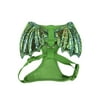 Way To Celebrate Dog Harness, Green Stuffed Dragon Wings, (Small)