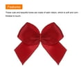 thumbnail image 4 of Uxcell 100Pcs Mini Ribbon Bow 1" Mini Fabric Satin Ribbon Flower Bows for Craft DIY Sewing Wedding Birthday Party Gift Wrap Bows Wine Red, 4 of 5