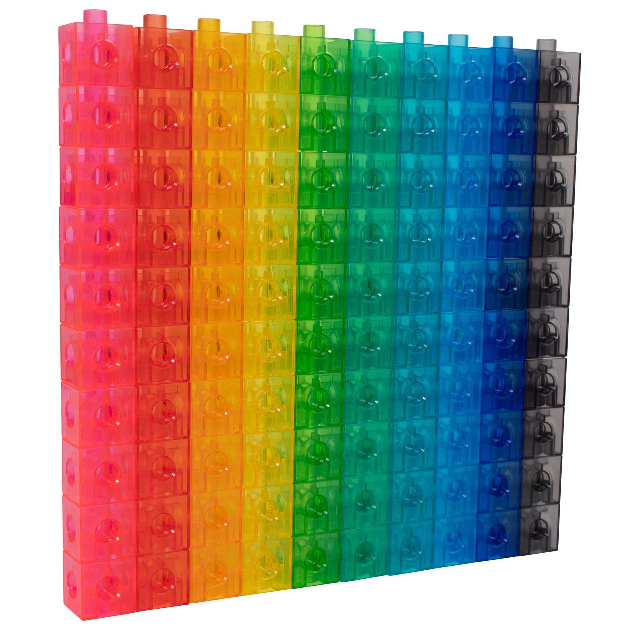 edxeducation Translucent Linking Cubes - Set of 100 - 0.8 Inch