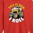 thumbnail image 3 of Instant Message - This Is How I Roll Tractor - Toddler & Youth Long Sleeve Graphic T-Shirt, 3 of 6