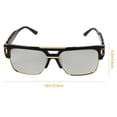 thumbnail image 2 of WRITWAA Metal Sunglasses Black 1Pack Lightweight Clear View Oversized Frame Party Decoration, 2 of 5