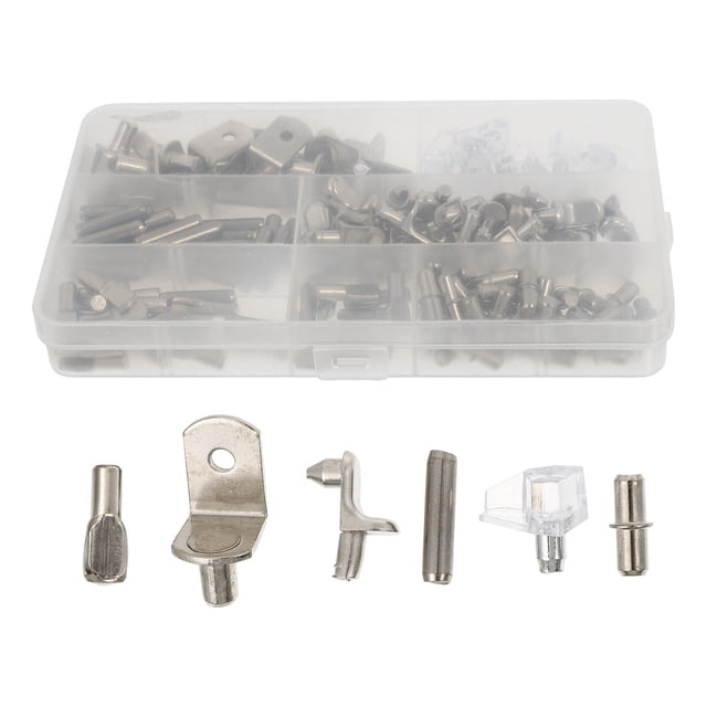 MasteelfCA 1 Box/160pcs Shelf Fixing Holders Cabinet Shelf Clapboard Support Fixing Pegs