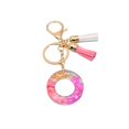 thumbnail image 2 of Xinyolin Key Chain Translucent Alphabet Pendant - Shell Decor Letter Initial Pendant Keychain with Tassels for Women, 2 of 8