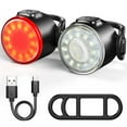 thumbnail image 1 of SUTENGDA 1 set USB Rechargeable Bike Light Set - Front Headlight and Back Taillight for Safe Night Cycling - Portable and Rotatable Bicycle Lighting Accessories, 1 of 7