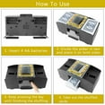 Emlimny 2 Decks Automatic Card Shuffler, Battery Operated, Home Card ...