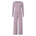 thumbnail image 3 of Grblisyd Girls Outfits Fall Sweatshirt and Sweatpants Sweatsuit Sets Kids Fashion Tracksuit Two Piece Outfits Pullover Tops and Pants with Pockets, 3 of 3