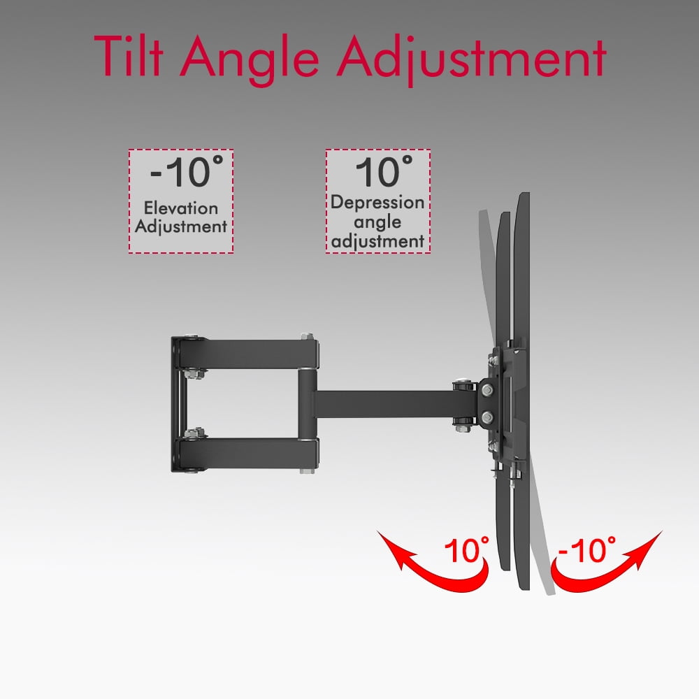 Ktaxon 26-55" Adjustable Wall Mount Bracket Rotatable TV Stand with Spirit Level