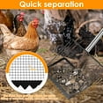 thumbnail image 4 of Threns Chicken Poop Scooper with Adjustable Handle Stainless Steel Chicken Litter Scooper Rake with Sifting Hole Sifting Shovel Cleaning Tool for Cat Sheep Poop, 4 of 11