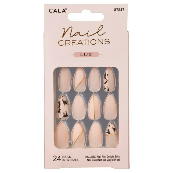 Cala NAIL CREATIONS - STILETTO ABSTRACT - 24 PC NAIL KIT