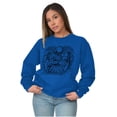 thumbnail image 3 of Bald Eagle Traditional American Unisex Plus Fleece Graphic Sweatshirt Brisco Brands 2X, 3 of 5