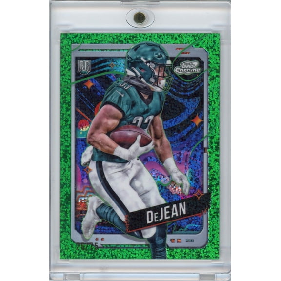 2024 Topps Cosmic Chrome Cooper DeJean #177 Spacedust Refractor /75 Rookie RC Philadelphia Eagles Football Card