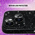 thumbnail image 4 of Compatible with iPhone 14 Glitter Case Women Girls Bling Sparkle Phone Case Camera Lens Protection Slim Soft Bumper Shockproof Protective Cover for iPhone 14 6.1 inch, Black, 4 of 6