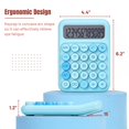 thumbnail image 2 of Interruptor mecánico Calculator Mr. Pen de 12 dígitos con pantalla LCD, color azul, 2 of 8