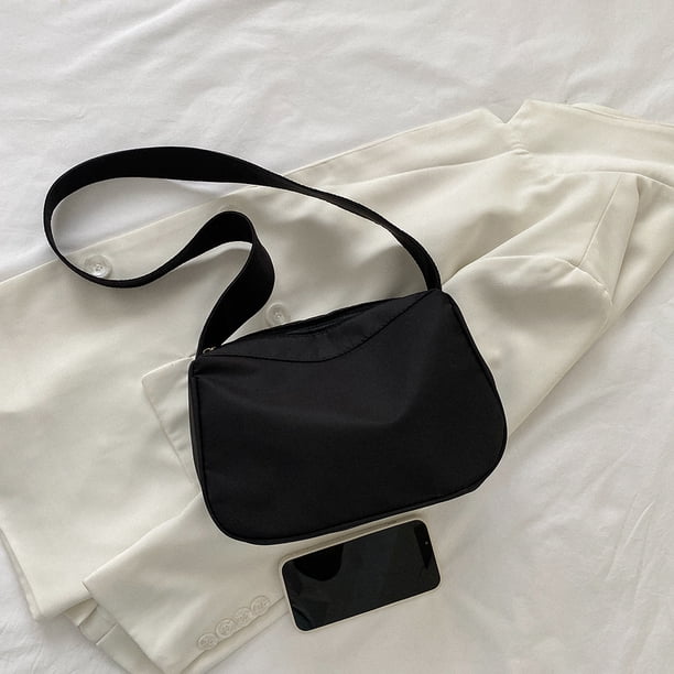 Bolsa De Hombro Bolsa de hombro informal a la moda, de compras de viaje sólidos de tela Oxford para mujer Likrtyny Para Estrenar