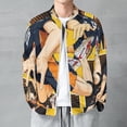 thumbnail image 2 of Haikyuu Team Fashion Jacket Mens Windbreaker Coat Lightweight Zipper Clothes Streetwear Bomber Outerwear Jackets, 2 of 7