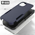 thumbnail image 3 of iPhone 14 Plus Case, Allytech Military Grade Protective Anit-Scratch Shockproof Drop Proof Bumper Defender Back Cover Case for Apple iPhone 14 Plus 6.7" - Darkblue, 3 of 5