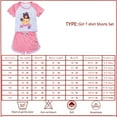 thumbnail image 2 of Kids Girls Cute Aphmaus T-Shirt and Shorts Outfit Cartoon Pattern Clothes Set Summer Tracksuit for Sport Casual, 2 of 2