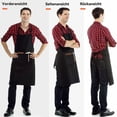 thumbnail image 4 of Delantal ajustable de 2 piezas, delantal de cocina, delantal de cocina, 4 of 5