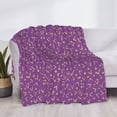 thumbnail image 4 of Throw Blanket for Couch, abstractly purple print Super Soft Fuzzy Comfy Warm Throw Blanket, Cuteness Lightweight Cozy Plush Flannel Blanket & Throws for Sofa and Bed All Season, 4 of 5