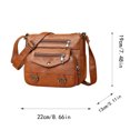 thumbnail image 4 of Bolso de hombro retro para mujer Correas de hombro ajustables Decoración de corazón Sling, 4 of 7