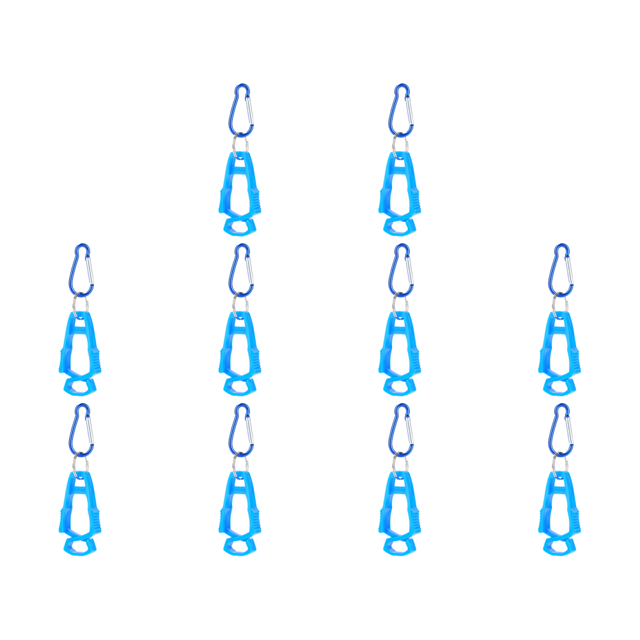 Clip para Guante Exteriores Seguridad Multiusos Laboral () Azul