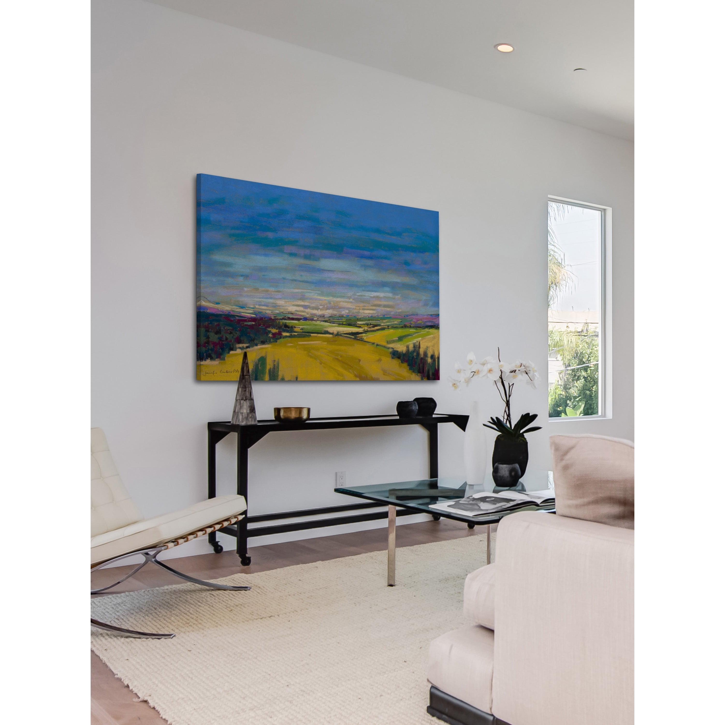 "Patchwork Fields XI" Painting Print on Wrapped Canvas