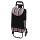thumbnail image 3 of Carretilla de mano plegable de acero inoxidable con capacidad de carga pesada, carrito de equipaje con bolsa para mudanzas, comestibles, viajes, oficina, tira negra, 3 of 14
