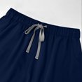 thumbnail image 7 of Straight Leg Jogger Scrub Set Womens Stretch V-Neck Scrub Top & Cargo Pant Medical Uniform Dark Blue L, 7 of 7