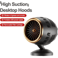 thumbnail image 3 of Desktop Range Hoods, Portable Kitchen Exhaust Fan USB Rechargeable, Portable Range Hood with Filter for BBQ, Hot Pot, 3 of 7
