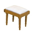 thumbnail image 3 of Taburete para , Muebles en Miniatura, Juguete para Juego de Imitación para , Mini Juguetes Creativos de Madera para El Desarrollo, Marrón Salvador Escena de casa de muñecas en miniatura, 3 of 10