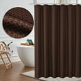 thumbnail image 3 of Namzi Brown Dacron Shower Curtain, 35.43" x 70.87" Waterproof, 3 of 4