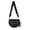 Black, variant on Women's Nylon Crossbody Bum Bag Adjustable Wide Strap Multi-Pocket Lightweight Water Resistant Solid Color for Daily Travel Errands