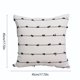 thumbnail image 3 of Funda de Cojín Decorativa a Rayas de Poliéster | Funda de Cojín Cuadrada Suave de 45X45 Cm para Sofá y Sala de Estar | Cojín Decorativo Primaveral para El Hogar, 3 of 6
